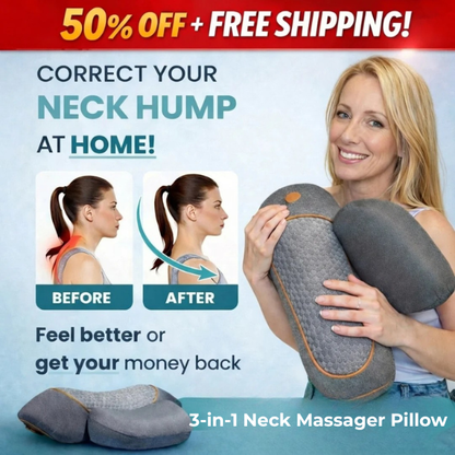 Pure Livia™  3-in-1 Neck Massager Pillow